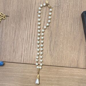 Gold and Pearl Drop Necklace